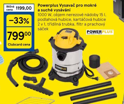 Vysavač mokrosuchý PowerPlus