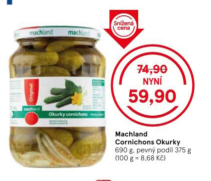 Okurky Cornichons Machland