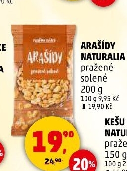 Arašídy pražené Naturalia