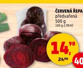 Červená řepa předvařená