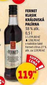 Fernet klasik Královská palírna