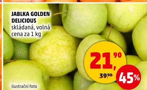 Jablka Golden Delicious