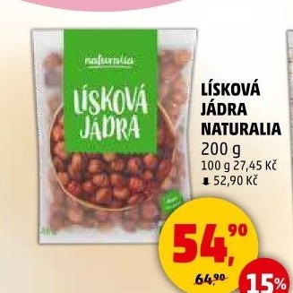 Lískové ořechy Naturalia