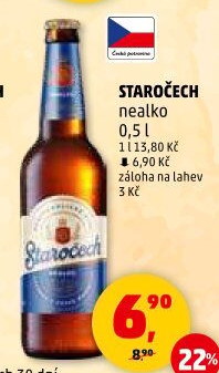Nealkoholické pivo Staročech