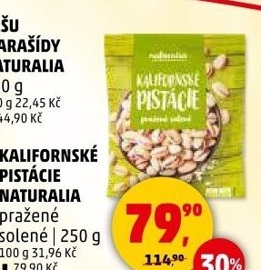 Pražené pistácie kalifornské Naturalia