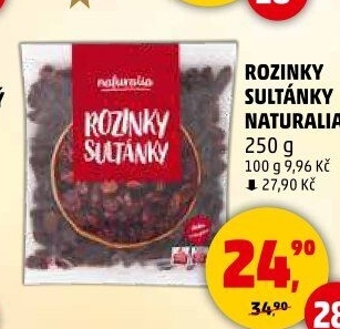 Rozinky Sultánky Naturalia