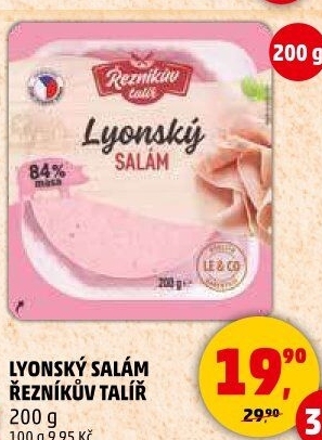 Salám lyonský Řezníkův talíř