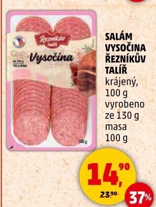 Salám Vysočina Řezníkův talíř