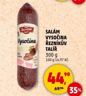 Salám Vysočina Řezníkův talíř