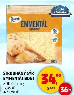 Sýr Ementál strouhaný Boni