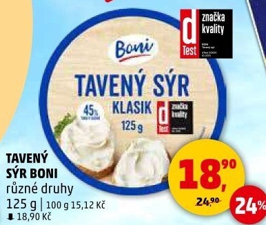 Sýr tavený Boni