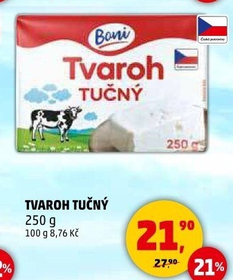 Tvaroh tučný Boni