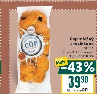 Cop mléčný Kompek