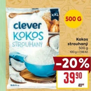Kokos strouhaný Clever