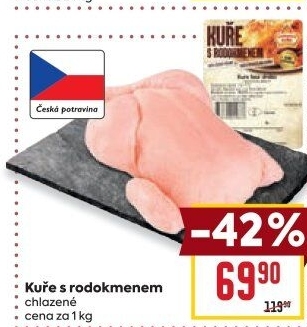 Kuře s rodokmenem Vodňanské kuře