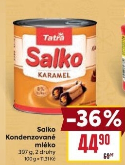 Mléko kondenzované Salko Tatra