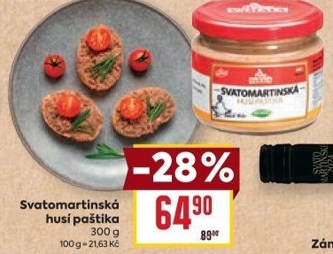 Paštika Svatomartinská husí Váhala