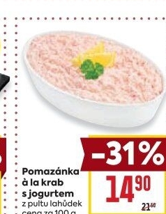 Pomazánka a la krab s jogurtem