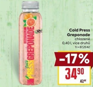 Šťáva Greponade Rio Cold Press