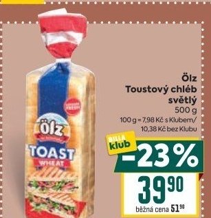 Toustový chléb Ölz