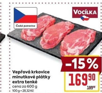 Vepřová krkovice bez kosti Vocílka