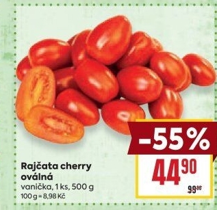Rajčata cherry oválná