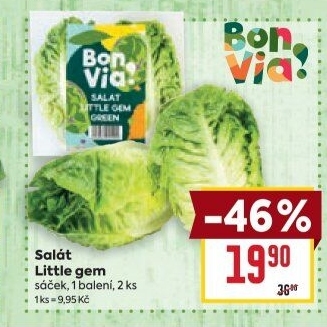Salát little gem Billa Bonvia