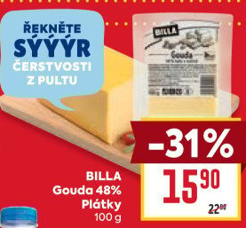 Sýr Gouda 48% Billa
