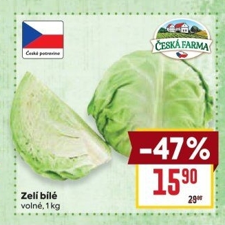 Zelí hlávkové bílé Česká farma