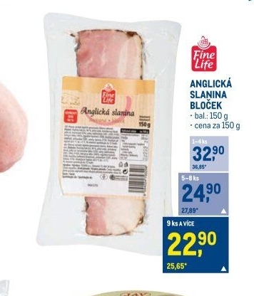 Anglická slanina Fine Life