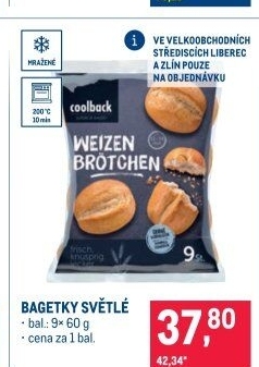 Bagetky mražené Coolback