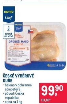 Kuře výběrové Metro Chef