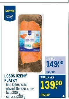 Losos uzený Metro Chef