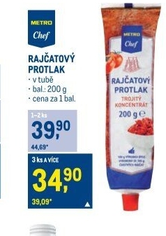 Rajčatový protlak Metro Chef