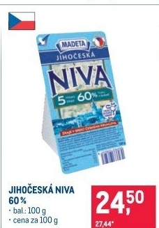 Sýr Niva Jihočeská 60% Madeta
