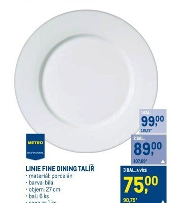 Talíř porcelánový Metro Professional