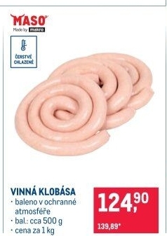 Vinná klobása MASO Made by makro