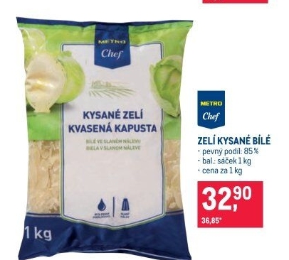 Zelí kysané bílé Metro Chef