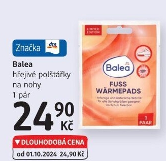 Hřejivé polštářky na nohy Balea