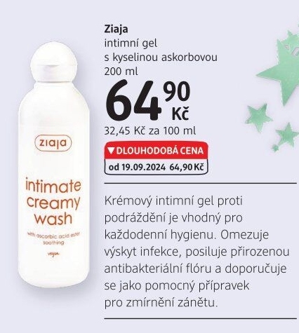 Intimní mycí gel Ziaja
