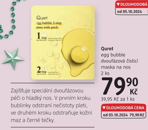 Maska pleťová na nos Quret