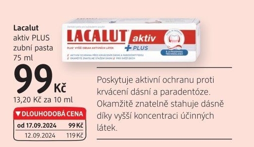 Pasta na zuby Aktiv Plus Lacalut