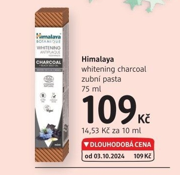 Pasta na zuby Charcoal Whitening Antiplaque Himalaya