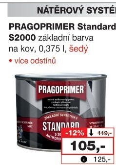 Barva na kov Standard Pragoprimer