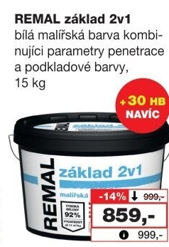 Barva penetrační 2v1 Základ Remal