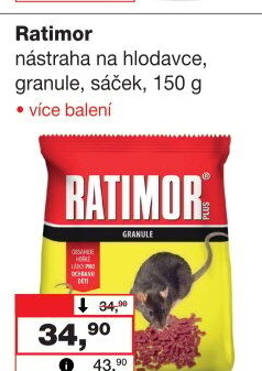 Granule proti hlodavcům Ratimor