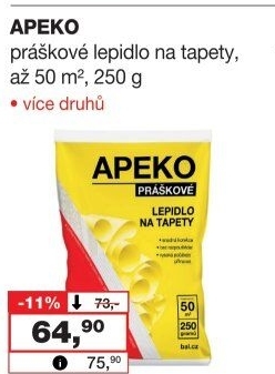 Lepidlo práškové na tapety Apeko