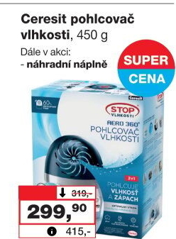 Pohlcovač vlhkosti Aero 360° Ceresit