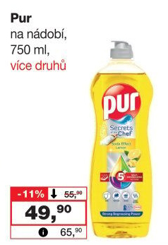 Prostředek na nádobí Pur