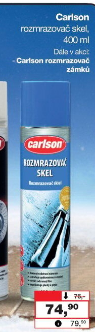 Rozmrazovač skel aerosol Carlson